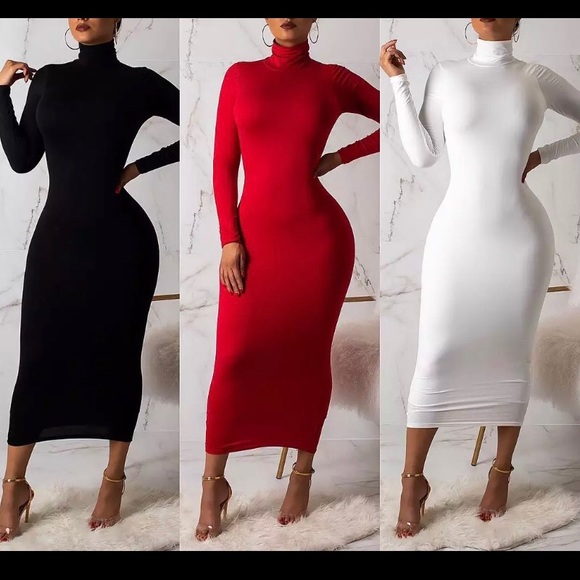 Black long sleeve dress - Picture 2 of 4